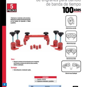 Juego de seguridad para cadena de tiempo, 5 piezas Urrea