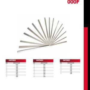 Calibrador extralargo 25 hojas Urrea