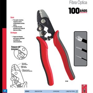 Pinza pelacables para fibra óptica Urrea