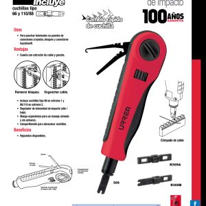 Repuesto de cuchillas 66/110 para ponchadora 309 Urrea