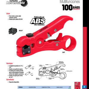 Pinza multifunciones para cable UTP/STP y cable coaxial Urrea