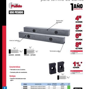 Repuesto de mordaza de tubo para tornillo de banco HD Urrea