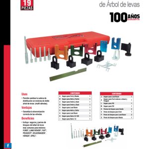 Juego para bloqueo de árbol de levas, 19 piezas Urrea
