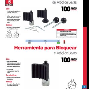 Juego para bloqueo de árbol de levas para motores, 6 piezas Urrea