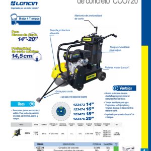 Disco de diamante para cortadora de concreto, 20" Surtek