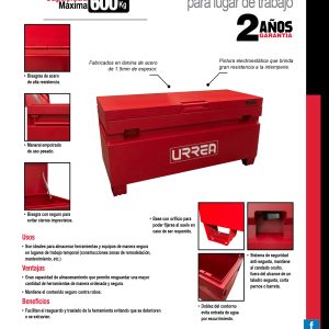 Baúl metálico para lugar de trabajo 60" Urrea