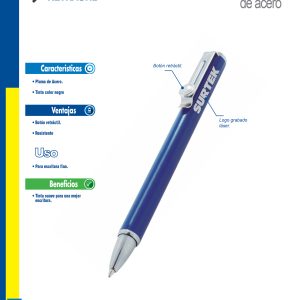 Pluma de tinta suave fabricada de acero Surtek