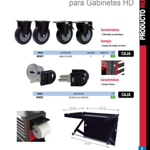 Juego de cerradura para gabinetes serie HD Urrea