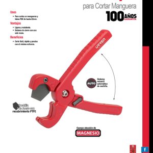 Tijeras para tubos plásticos de 7/8" Urrea