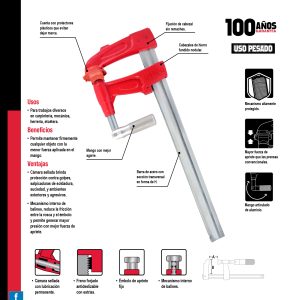 Prensa tipo "F" de 18" rápida Urrea