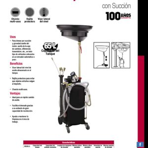 Receptor de aceite con succión 65 Lt Urrea