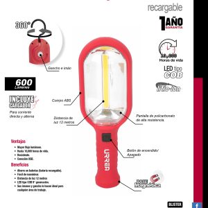 Lámpara de LED para taller recargable de 600 lm Urrea