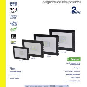 Reflector de LED SMD delgado 50 W de 400 lm Surtek