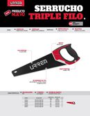 Serrucho con mango bimaterial triple filo de 22" Urrea