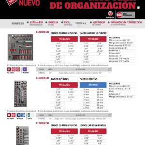 Juego de dados cortos y largos cuadro de 3/8" en pulgadas 26 piezas, CH106L-C Urrea