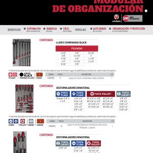 Juego de llaves combinadas fosfatizadas en pulgadas 14 piezas, CH305L-C Urrea