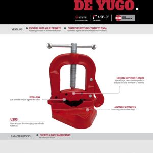 Prensa de yugo para tubos de 1/8" a 3" Urrea