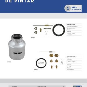 Repuesto de pistola para pintar PPB2 Surtek