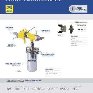 Repuesto de pistola para pintar PPT1 Surtek