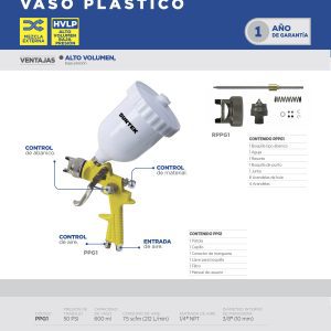 Repuesto de pistola para pintar PPG1 Surtek