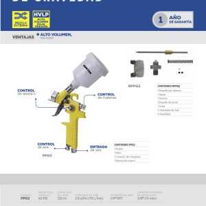 Repuesto de pistola para pintar PPG2 Surtek
