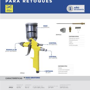 Repuesto de pistola para pintar PPG4 Surtek