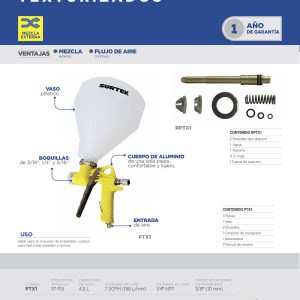 Repuesto de pistola para pintar PTX1 Surtek