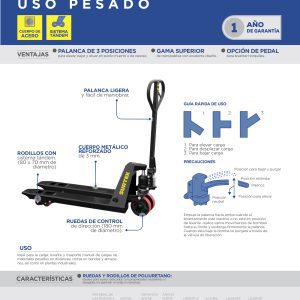 Transpaleta hidráulica 5 ton Surtek