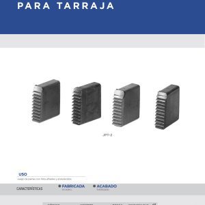 Peine para tarraja de 1/2" NPT Surtek