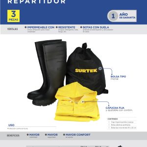 Juego combinado de herramienta para repartidor #8, 3 piezas Surtek