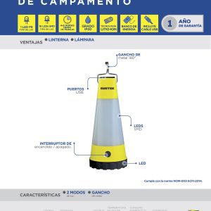 Linterna de LED para campamento recargable de 180 lm Surtek