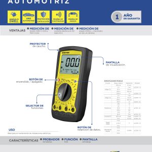 Multímetro digital automotriz Surtek