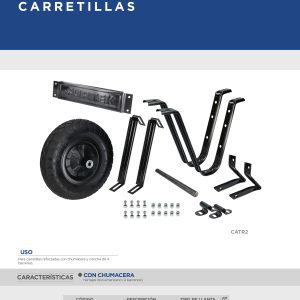 Juego de accesorios para carretilla con llanta imponchable de poliuretano Surtek