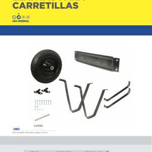 Juego de accesorios para carretilla con llanta neumática reforzada de 4 capas Foy
