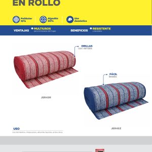 Jerga en rollo de 45 cm x 25 m azul Foy