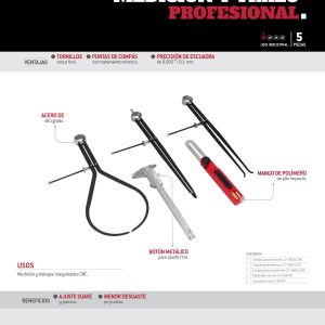 Juego de herramienta para medición, 5 piezas Urrea