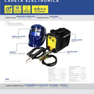 Juego de soldadora con careta, 2 piezas Surtek