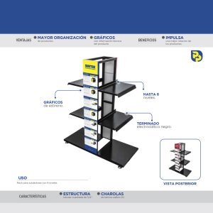 Exhibidor de piso para soldadoras Surtek
