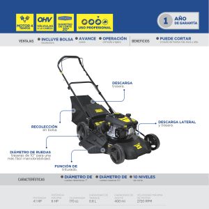 Podadora a gasolina 20" 170 cc Surtek