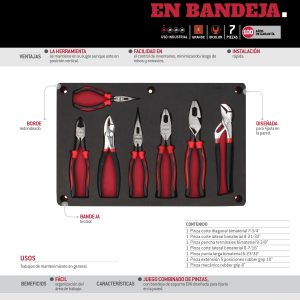 Juego combinado de herramienta 7 piezas, CH282P-C Urrea