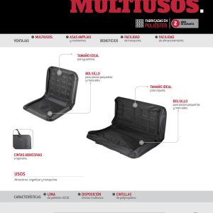 Estuche multiusos de lona 48 cm x 23 cm x 10 cm Urrea