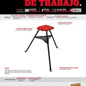 Banco de trabajo plegable 36-5/8" x 53-1/2" Urrea