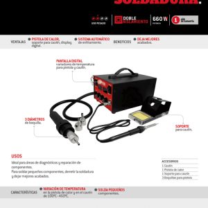 Estación de soldadura 660 W 120 V Urrea