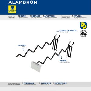 Rack despachador para panel de multiherramientas 33 x 10 cm Surtek