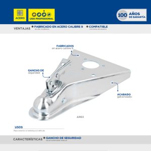 Acoplador para remolque tipo "A", 2-5/16" Surtek