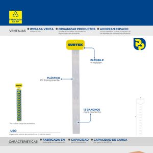 Tira de impulso Surtek de polipropileno 95 x 8 cm Surtek