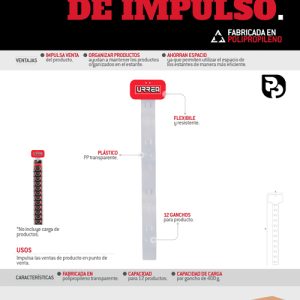 Tira de impulso Urrea de polipropileno 95 x 8 cm Urrea