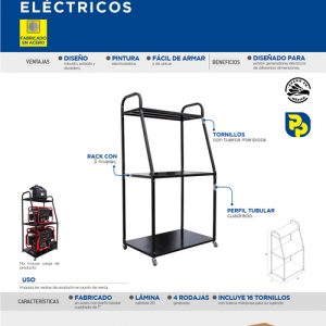 Exhibidor de piso para generadores eléctricos Surtek